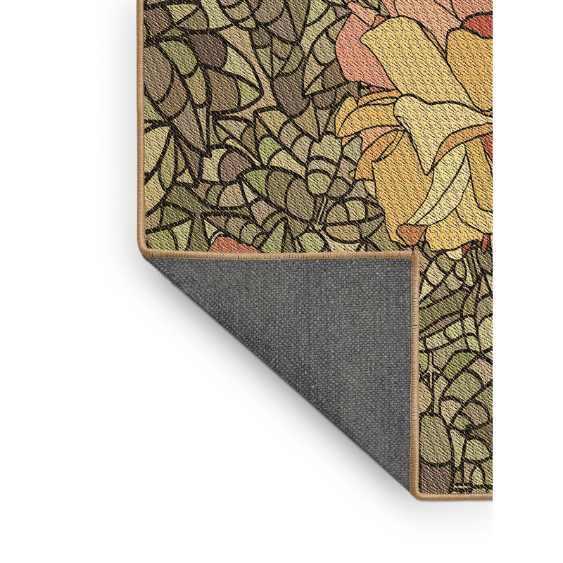 Performance Wool Floral Indoor Rug, Rectangle 7' x 9'