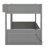 Queen Size Wooden Bunk Bed With Built-In Shelves, LED Light And USB Charging Station-1960743248