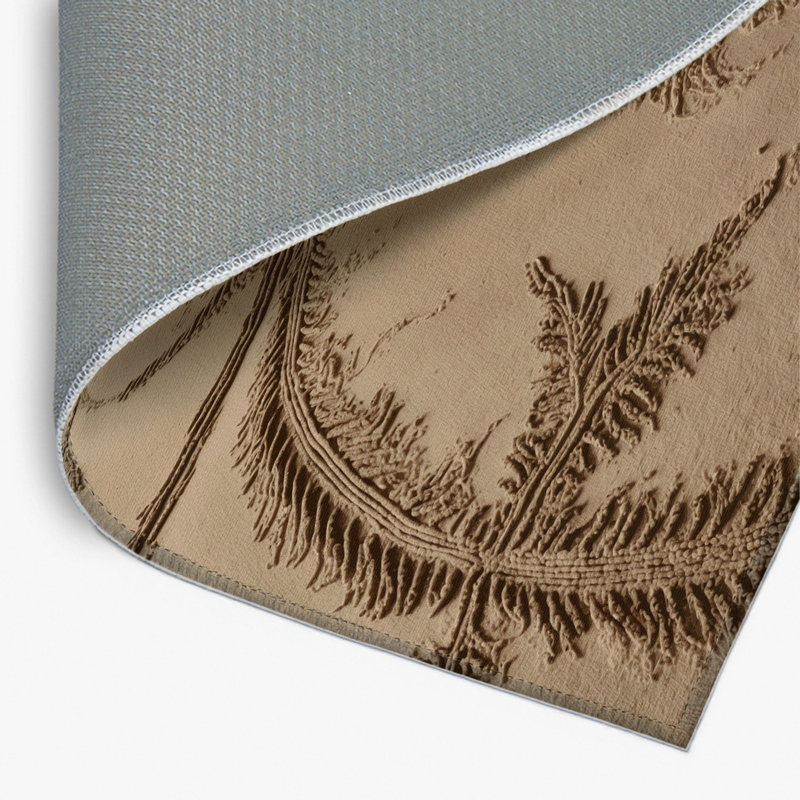 Tapis beige d'intérieur et d'extérieur Nature, Rectangle 4pi x 6 pi