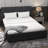 Upholstered Platform with Adjustable Headboard