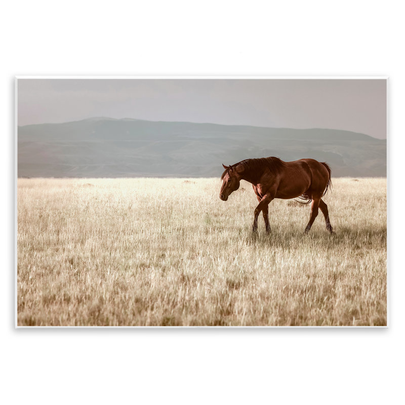 Plaque murale Serene Montana Stallion, design par Christy Berry, H 10 po x l 15 po