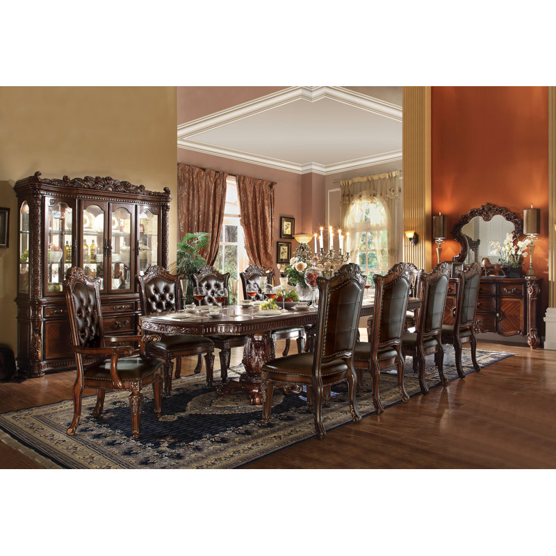 Valmonte Tufted Side Chair (Set of 2), Cherry