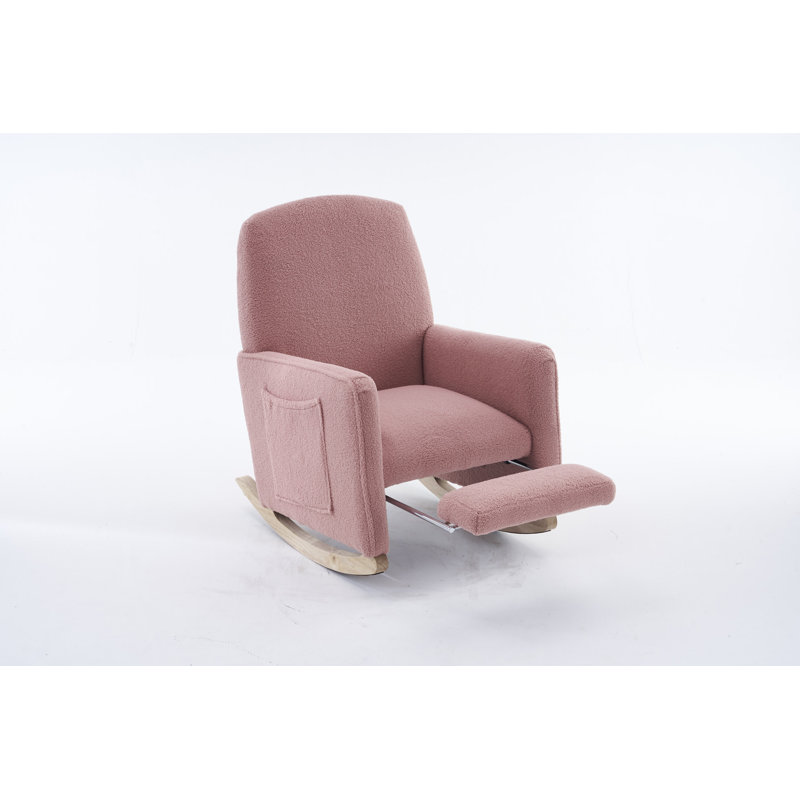 Chaise berçante Teddy, Rose