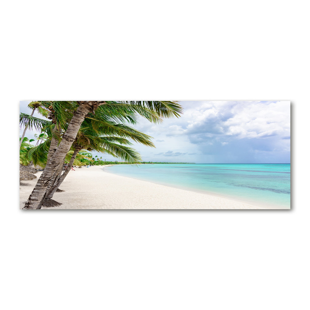 Leinwanddruck - Wandkunst - Drucke auf Leinwand - 125X50 Bild Bildthema: Tropischer Strand