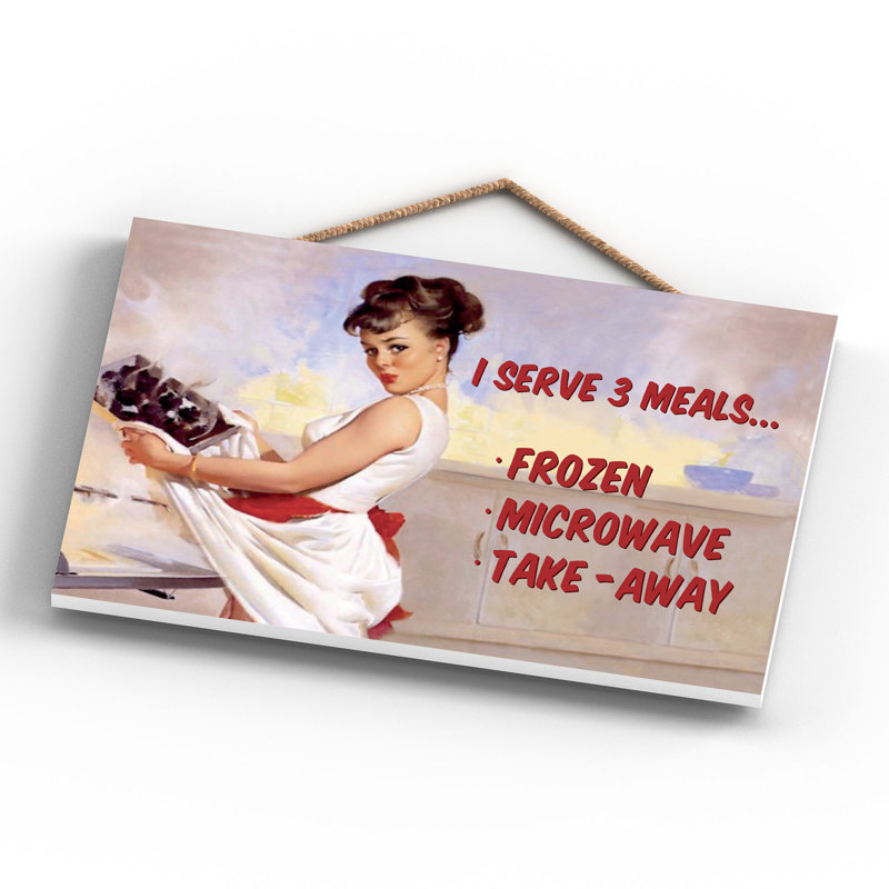 Serve 3 Meals - Print on MDF