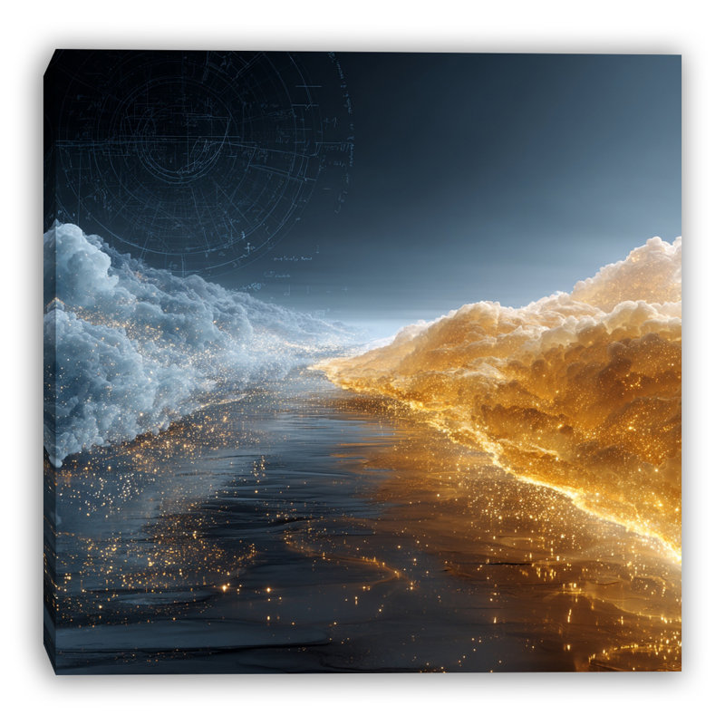 Art mural sur toile élémentaire, 30"W x 30"H x 1.5"D