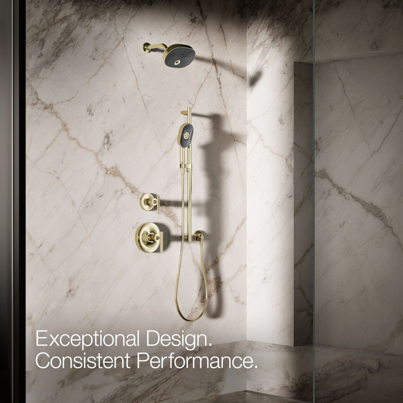 Statement 2.5 GPM Oval Multifunction Handshower With Katalyst Air-Induction Technology, Gold