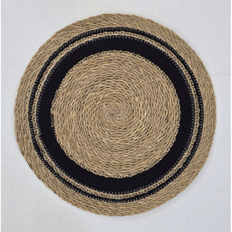 Ensemble de 4 napperons Seagrass, Black