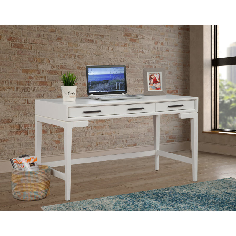 Bureau Wrightia, Blanc craie, H 30,5 po x l 52 po x P 24 po