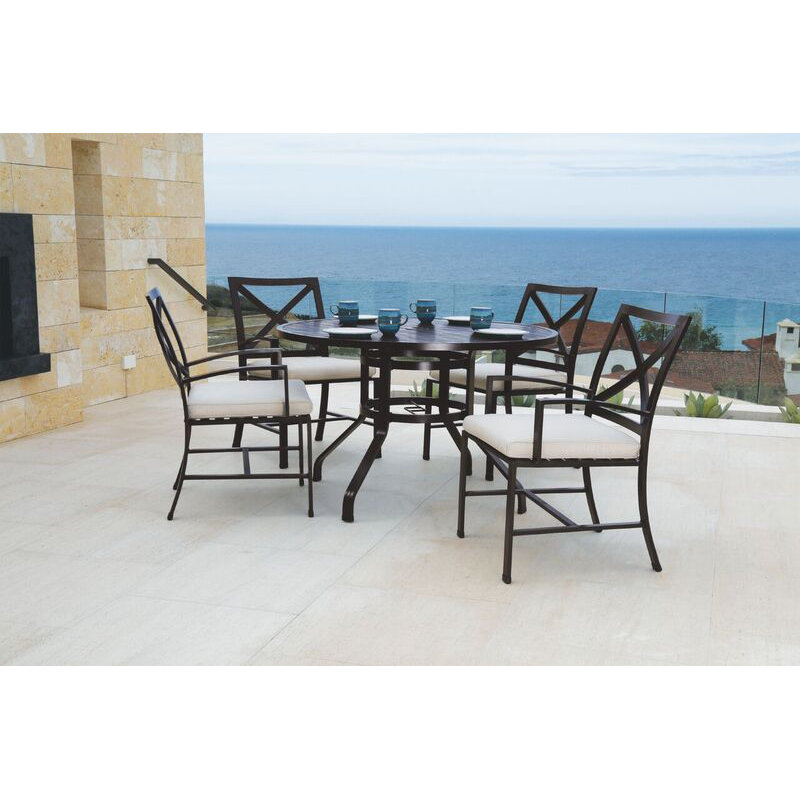 La Jolla Outdoor Dining Armchair, Canvas Henna Sunbrella®