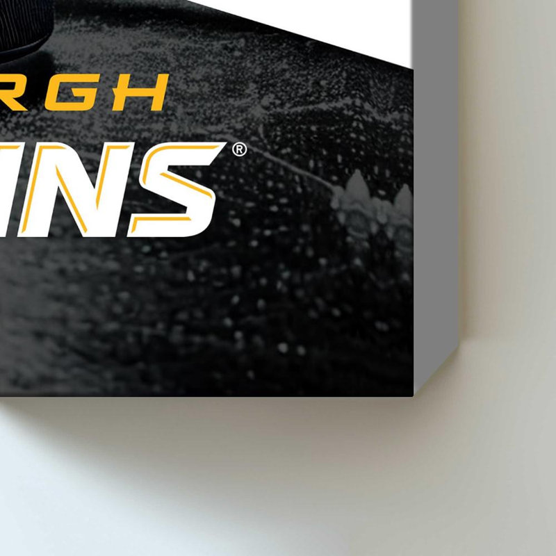 Décoration murale des Penguins de Pittsburgh (NHL), H 60 po x l 40 po, Toile tendue, Ne s’applique pas