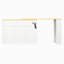 Meuble-bar mobile de style champêtre avec plateau extensible, éclairage DEL et prise électrique intégrée, casier à vin et portes en acrylique, fini bois clair et blanc-724124672