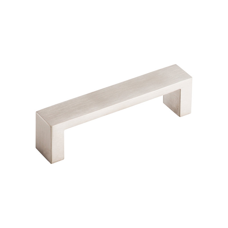 Modern Metro Bar Pull, Brushed Stainless Steel, 3 3/4" Center to Center
