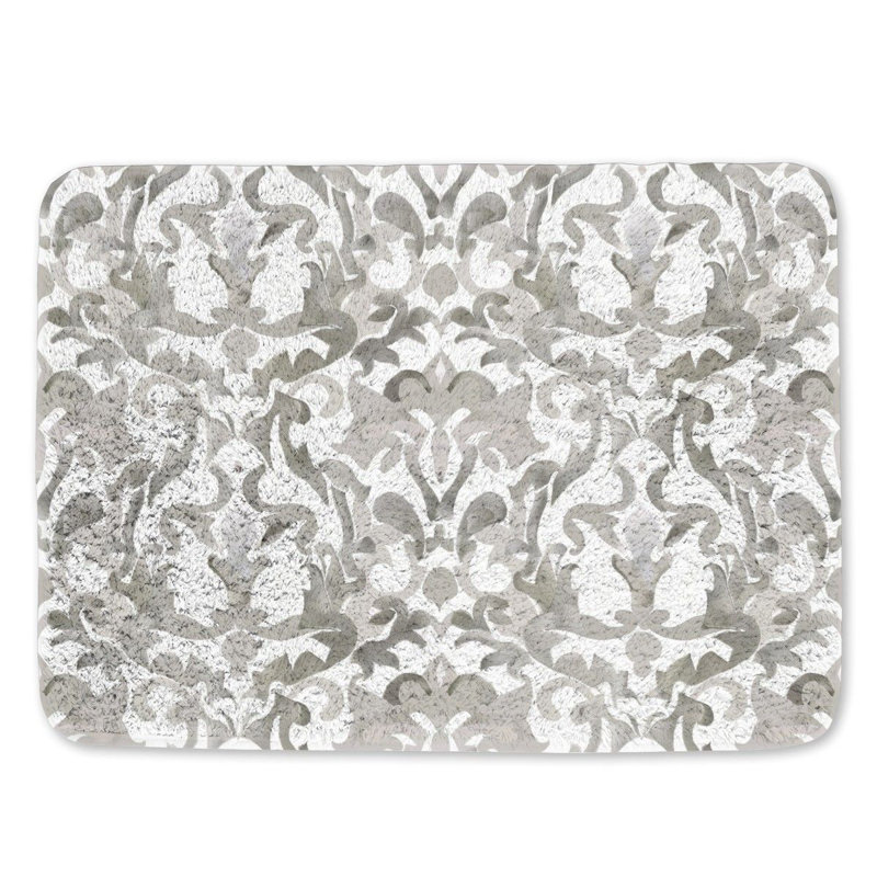 Markeis Microfiber / Microsuede Non-Slip Bath Mat, 17"W x 24"L