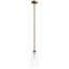 Luminaire suspendu en forme de cloche à intensité variable 1 lumière 6,1 "avec abat-jour en verre