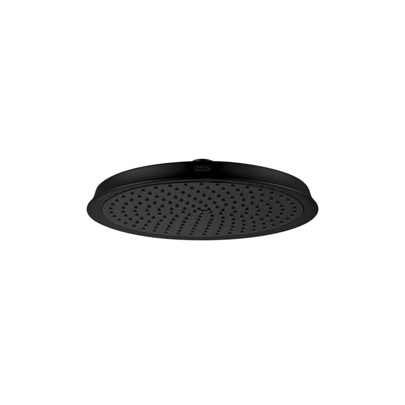 Pomme de douche à jet unique 240 Raindance Classic de hansgrohe, 2,5 gallons par minute, Noir mat