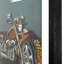 « motorcycle on route 66 »-impression d’art graphique sur papier encadrée