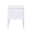 Table de chevet 2 tiroirs Emmett - Blanc-1910288552