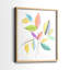 Feuilles de couleurs vives I - impression encadrée de qualité supérieure - prête à être accrochée - aucun clou requis - aucun clou requis-304406620-304406625