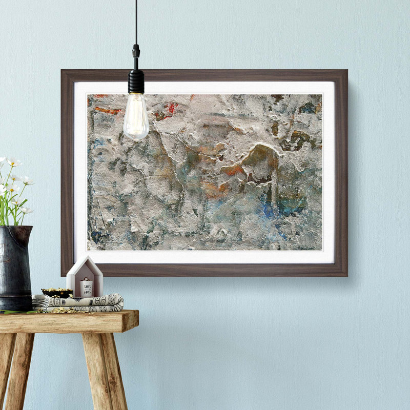Abstract Vol.343 by S.Johnson - Framed Print, 45cm H x 63cm W x 2cm D, Walnut Framed