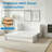 Queen Murphy Bed Cabinet With Charging Station With Mattress -1200lbs Capacity, Extra Storage & Usb Ports-1876370969