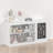 Modern Kids Bookshelf and Toy Storage with Chalkboard