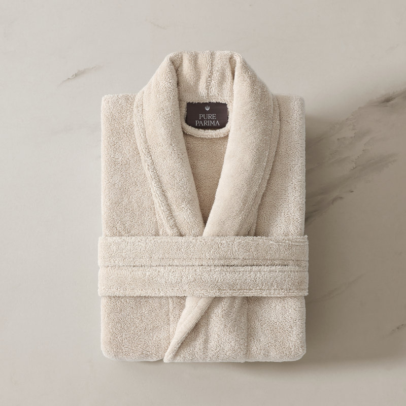 Egyptian Cotton Bathrobe, Sand, M/L