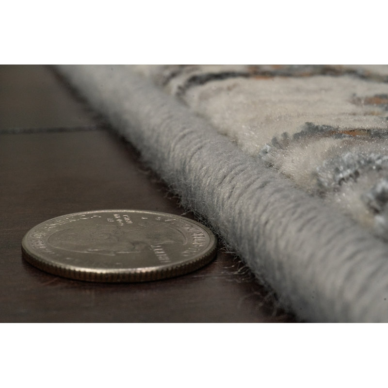 COUTURE 52023-6616 IVOIRE / CUIVRE, Tapis de couloir 2 pi 2 po x 7 pi 7 po