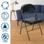 Ensemble de 4 chaises pliantes empilables en vinyle Inbox Zero Klinedinst