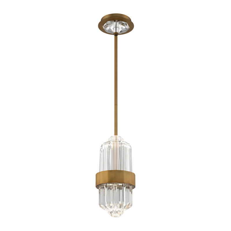 Silo 1 - Light LED Pendant, Aged Brass