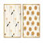 «Retro Vintage Boho Doodles and Geometrics I», ensemble de 2 peintures-364714298-364714296
