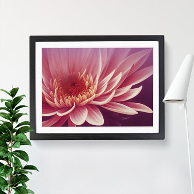 Artsy Chrysanthemum Flower - Single Picture Frame Print