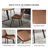 Jilliann Modern Kitchen Dining Set, Extendable Dining Table with Upholstered Dining Chairs(1 Table 6 Chairs)-1322620705-1279751417