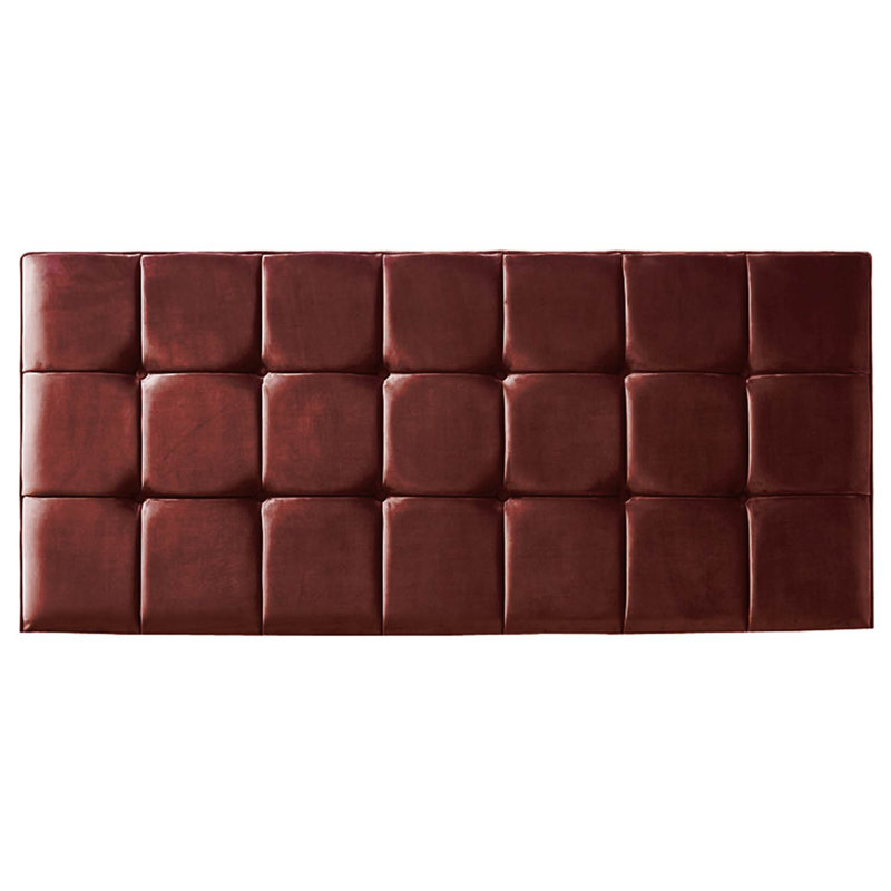 Saucedo Upholstered Headboard, Single (3'), Burgundy