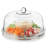 Libbey Selene 6-in-1 Multiuse Glass Server, Punch Bowl, Chip and Dip Bowl, Cake Stand