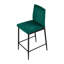 2pcs Velvet Upholstered Counter Bar Stools Dining Chairs-614954883