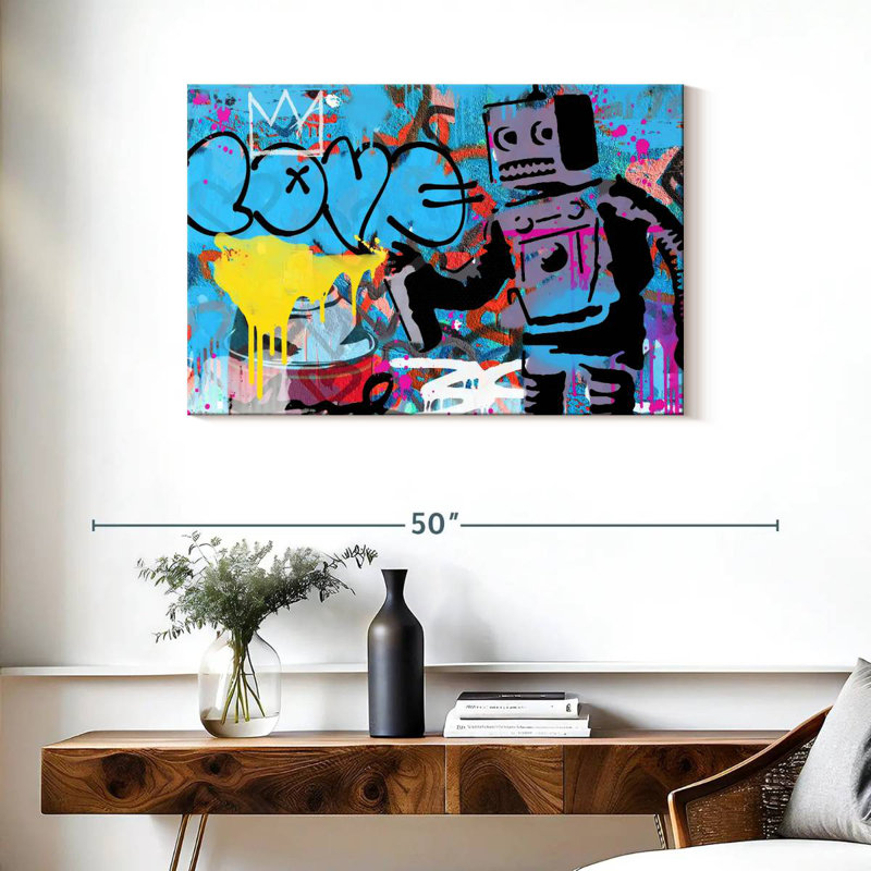 Tergel Love Robot, 24" H x 36" W
