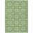 Machine Washable Indoor/Outdoor Christain ACN1454 Green Rug-109533621