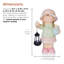 Statue solaire 17 "H Girl
