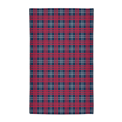Tapis à carreaux bleu