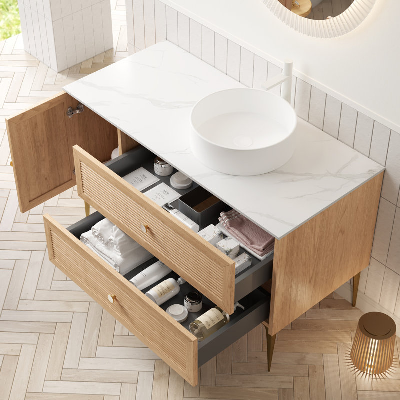 Meuble-lavabo simple 48 po avec comptoir