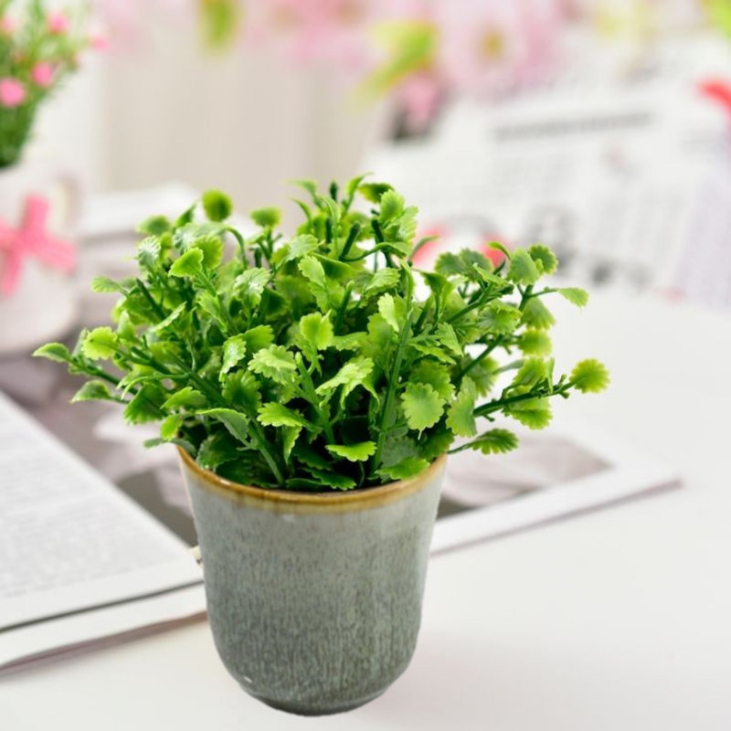 Pot à fleurs en céramique Perkins, Vert