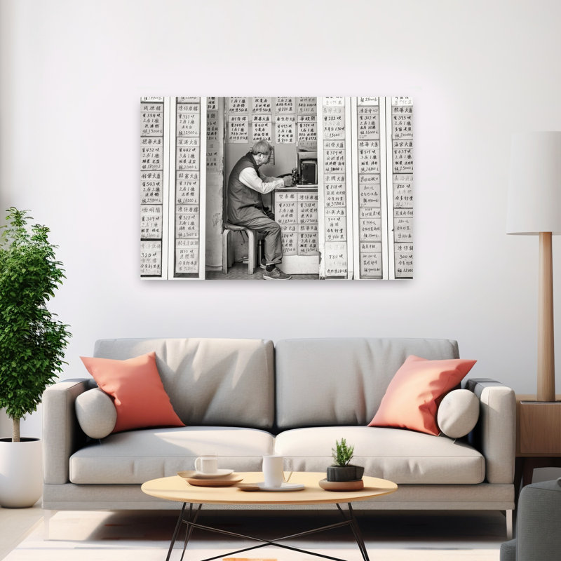 Impression d'art contemporain sur toile, H 40 po x l 60 po