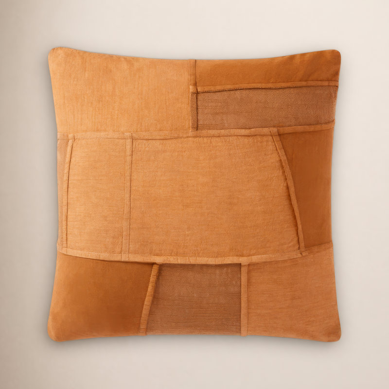 Reversible Throw Pillow, Spice, Polyester/Polyfill
