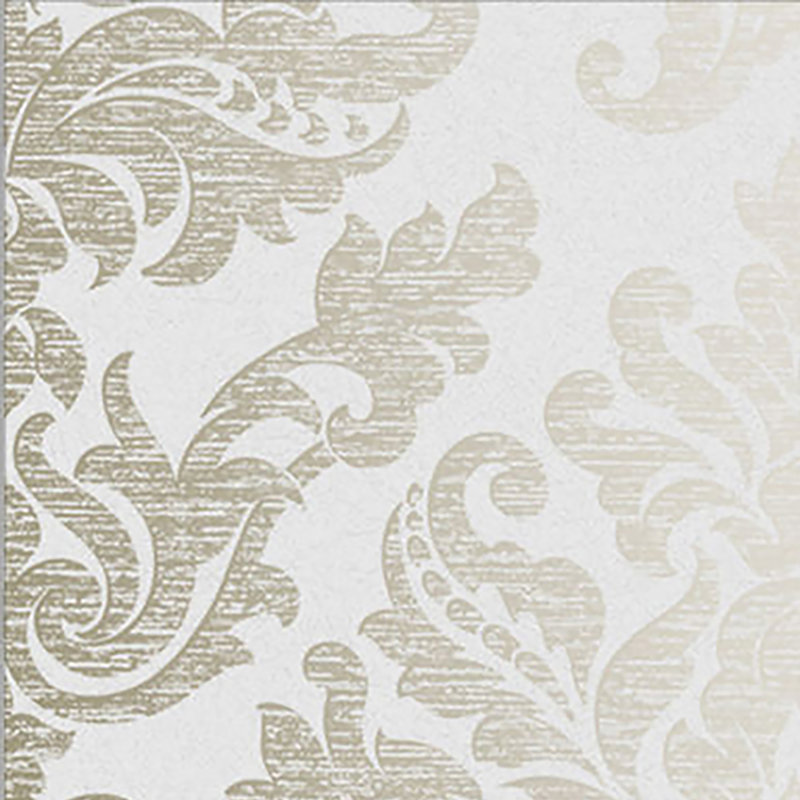 Damask Metallic Wallpaper Roll, Vieux