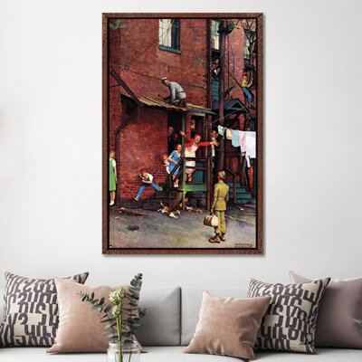 Homecoming G.I. by Norman Rockwell - 1 Piece Wall Art on Canvas