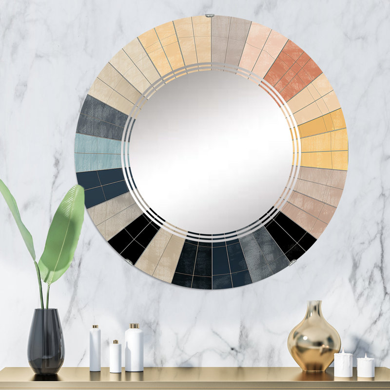 Pitney - Miroir mural moderne rond, 32 po x 32 po