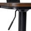 Adelin Swivel Adjustable Height Counter Stool with Metal Frame