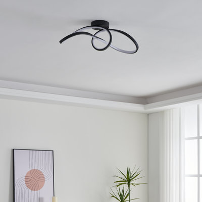 Fossum Plastic LED Semi Flush Mount