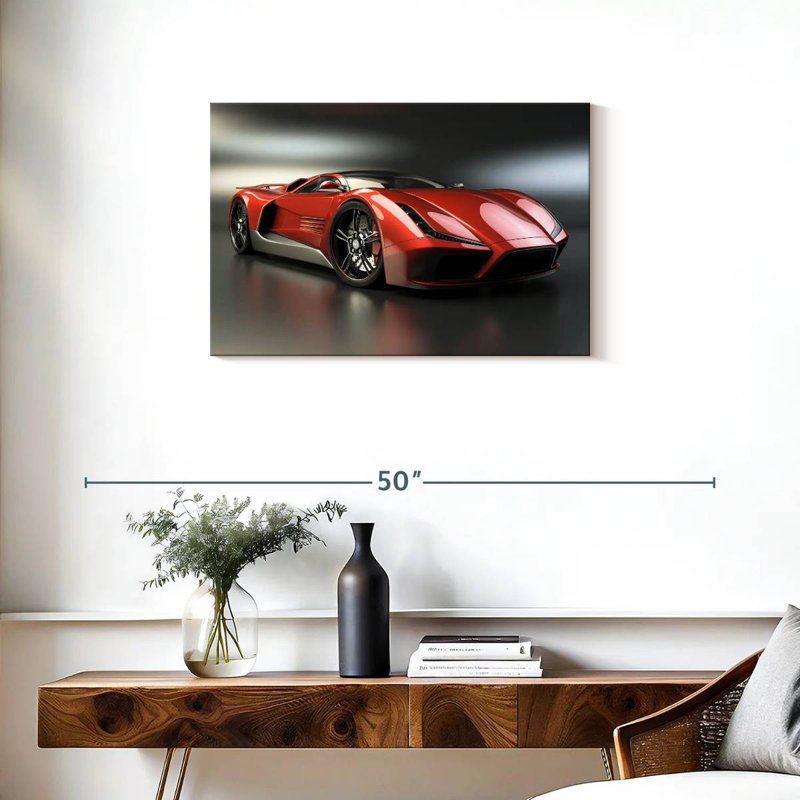 Mehar Luxury Sports Car, 20" H x 30" W